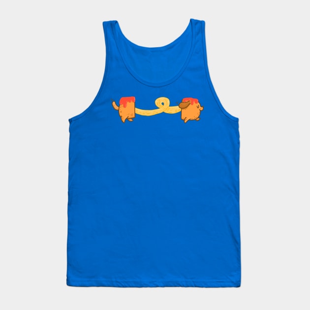 Cheese Corn Dog Tank Top by Fluffymafi